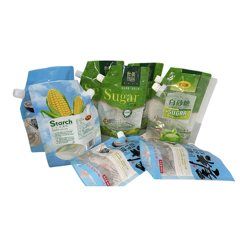 Wholesale Takeaway Self-Supporting Disposable Mushroom Soup Bag Packaging Bag Sugar Grain Sugar Bag Suction Bag
