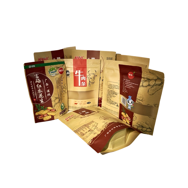 How can we reduce waste material and improve material utilization in the production of kraft paper bags?
